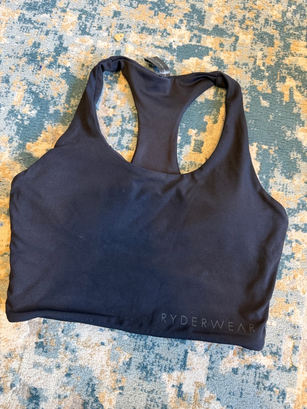 Ryderwear Black Racerback Padded Sports Bra